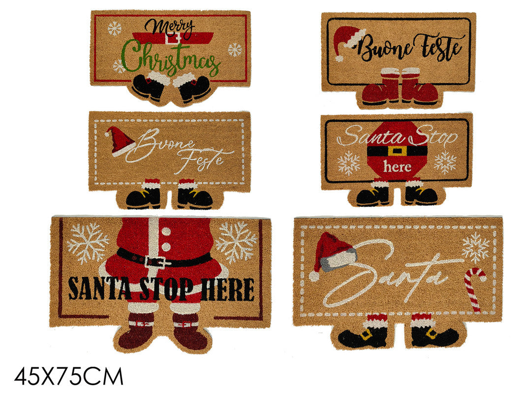 TAPPETO NATAL. 45X75CM 6ASS.