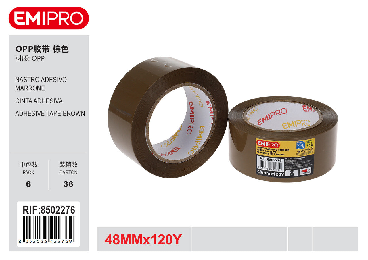 Emi NASTRO ADESIVO MARRONE 48MM*120Y