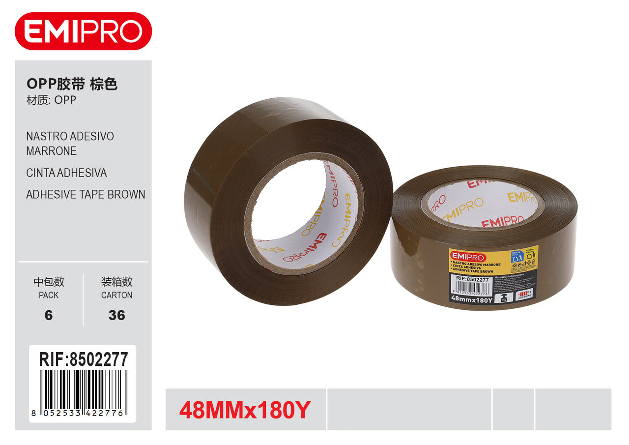 Emi NASTRO ADESIVO MARRONE 48MM*180Y