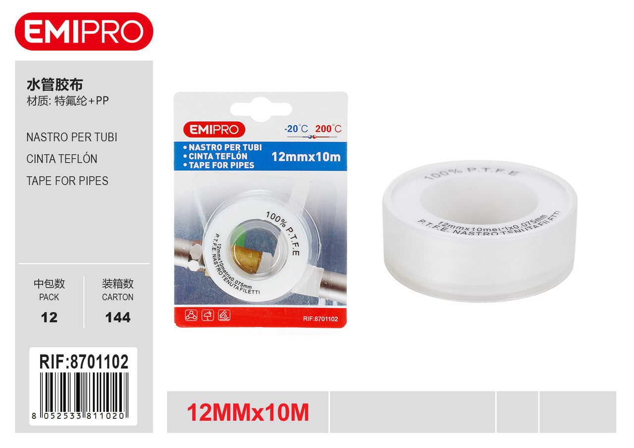 Emi NASTRO PER TUBI 12MM*10M