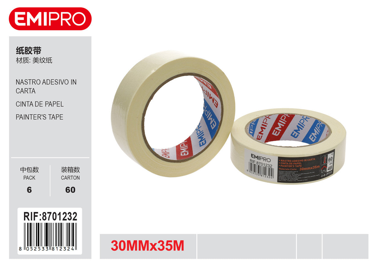 Emi NASTRO ADESIVO IN CARTA 30MM*35M