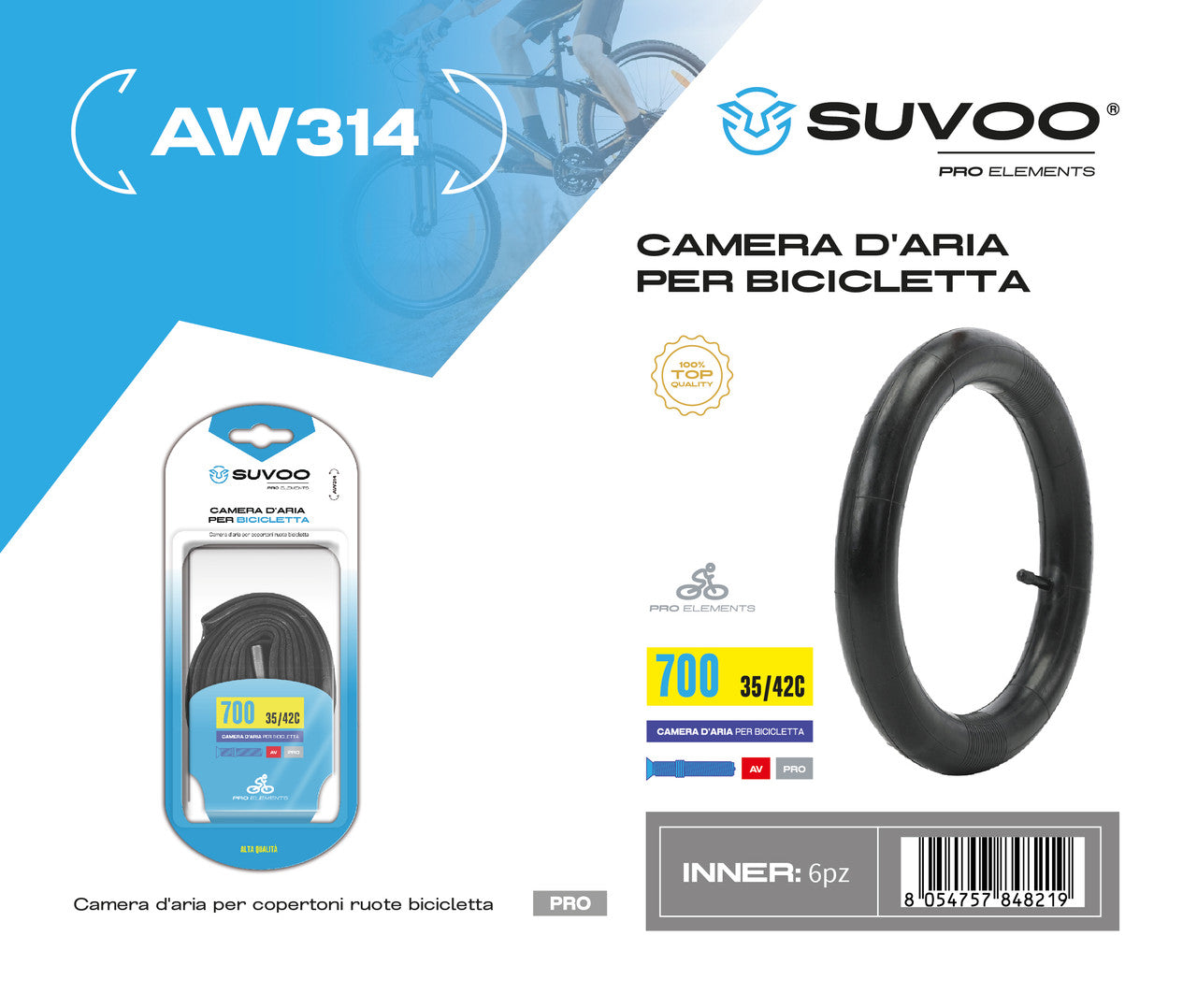 Camera d''aria 700x35/42c