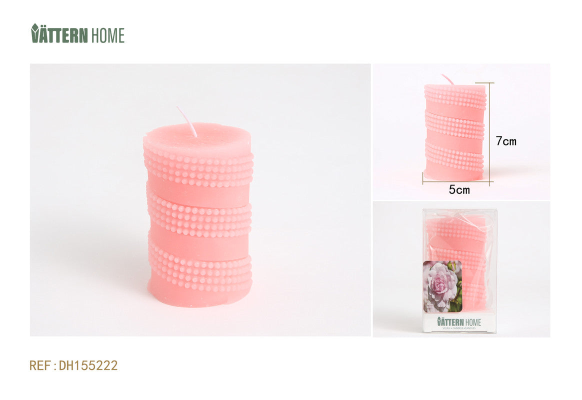 Candela Profumata Decorativa – Fragranza di Rosa