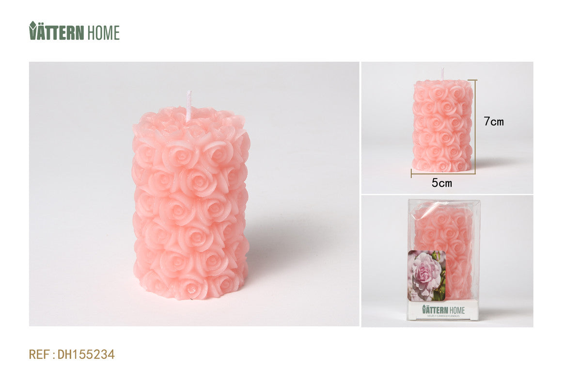 Candela Profumata Decorativa a Rosa – Fragranza Rosa