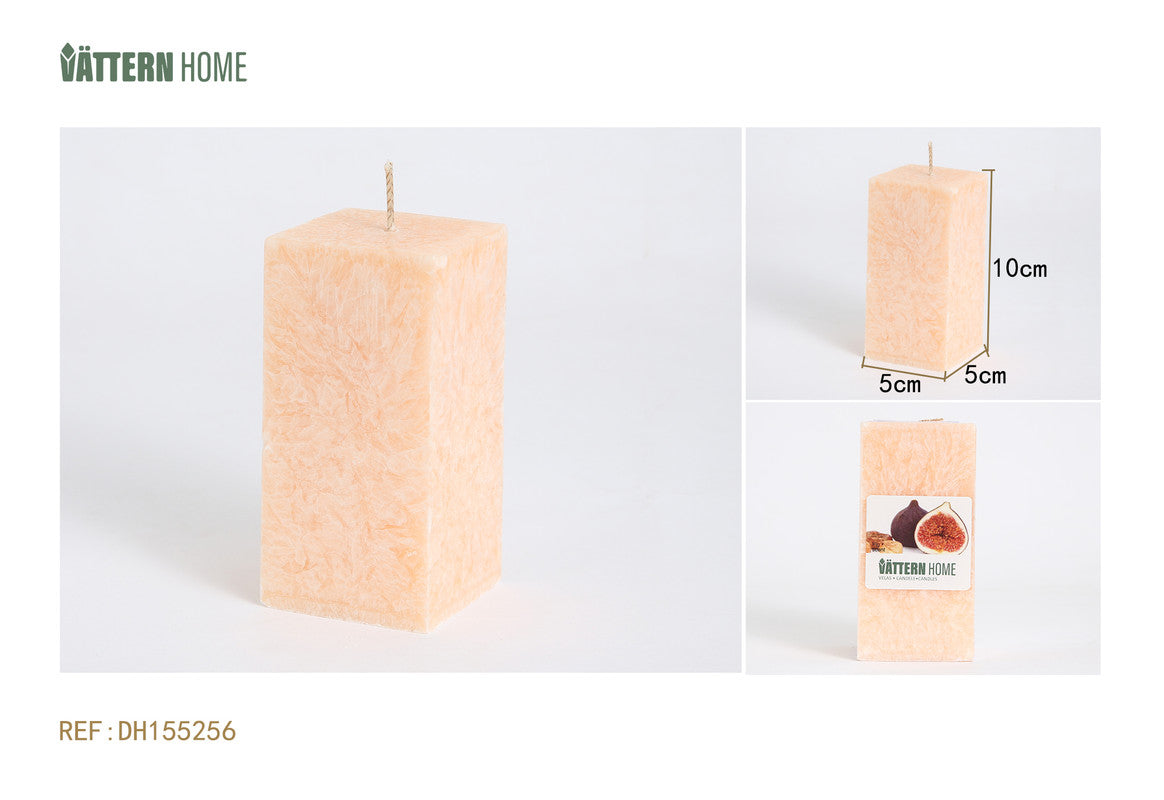 Candela Profumata Rettangolare Alta – Fragranza Fico