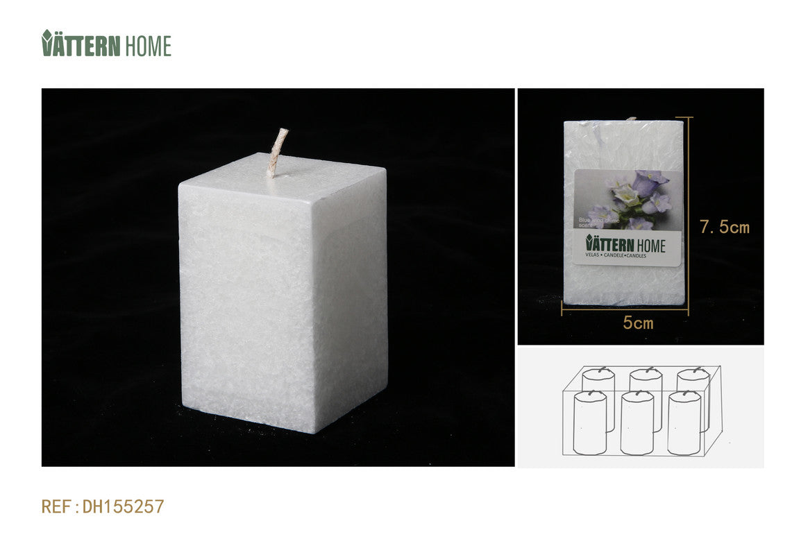 Candela Profumata Bianca – Forma Rettangolare