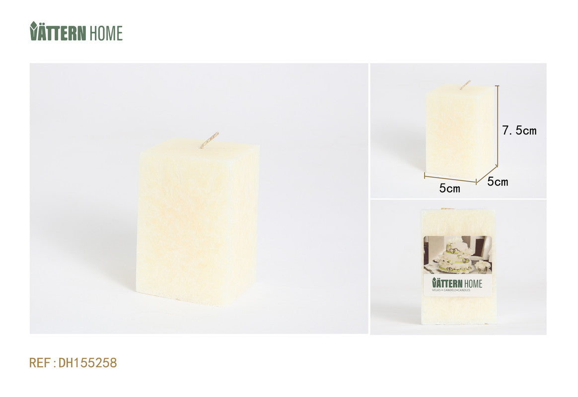 Candela Profumata Rettangolare – Fragranza Vaniglia