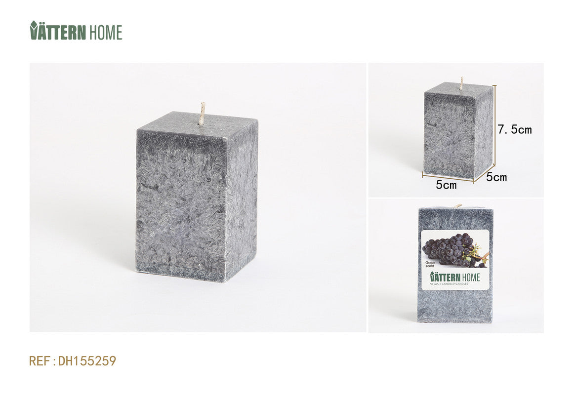 Candela Profumata Rettangolare – Fragranza Uva