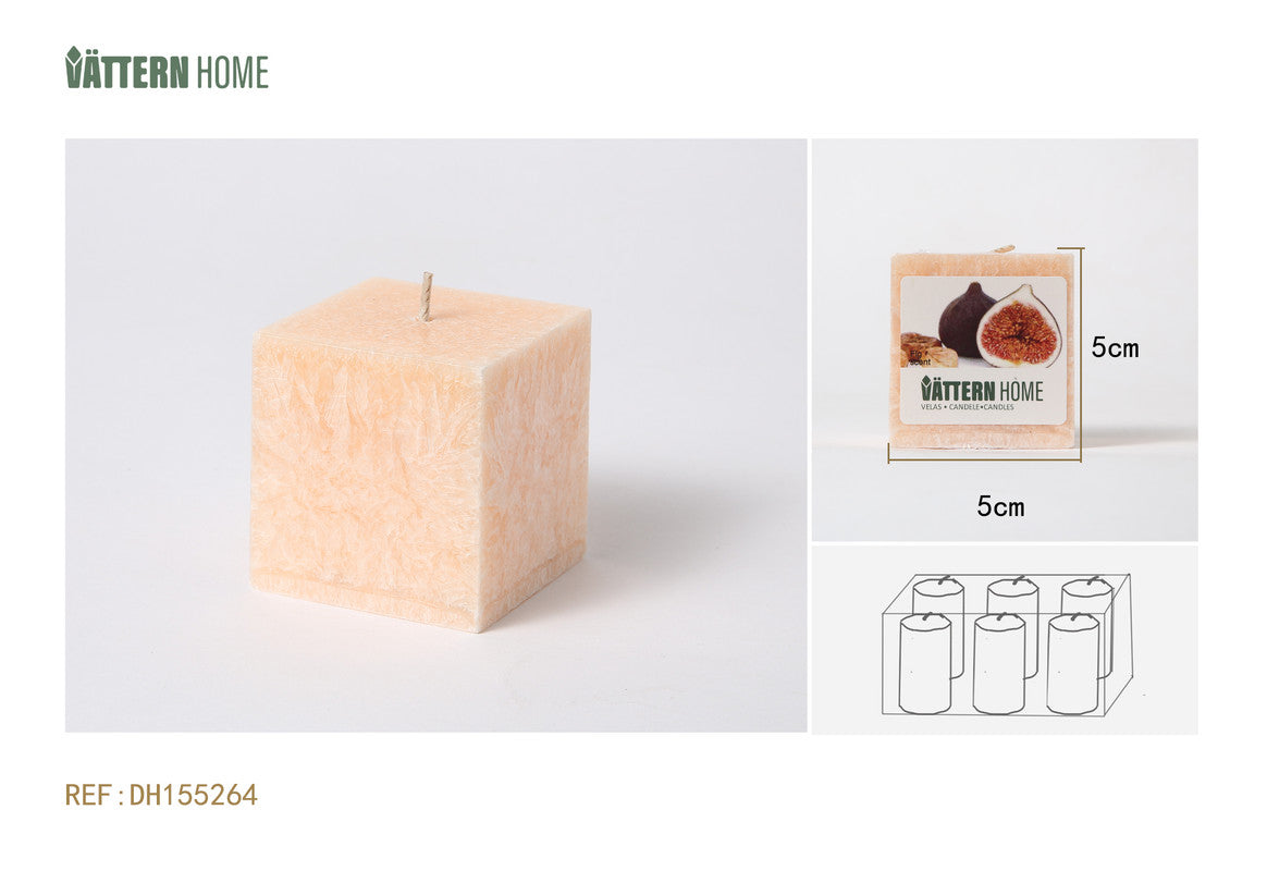 Candela Cubica Profumata – Fragranza Fico