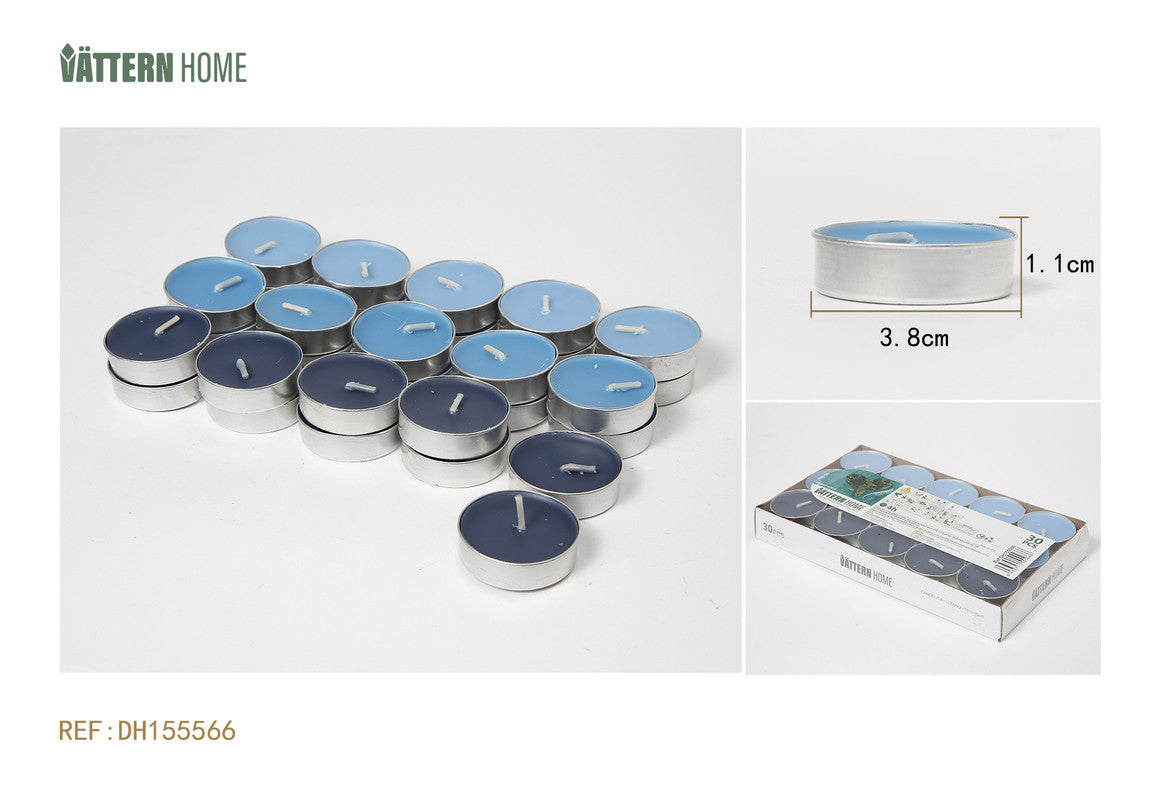 Candeline Profumate in Alluminio – Fragranza Oceano