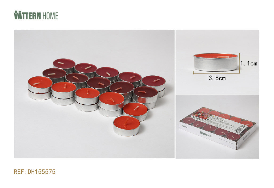 Candeline Profumate in Alluminio – Fragranza Fruttata