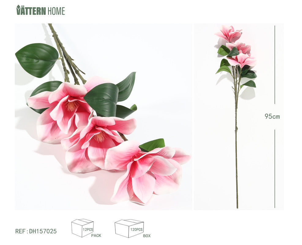 Fiore Artificiale a Stelo Lungo – Magnolie Rosa