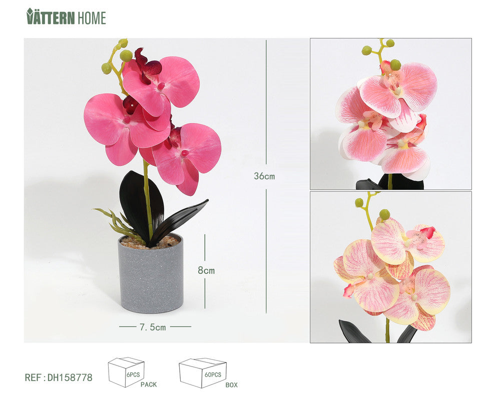 Orchidea Artificiale Alta in Vaso
