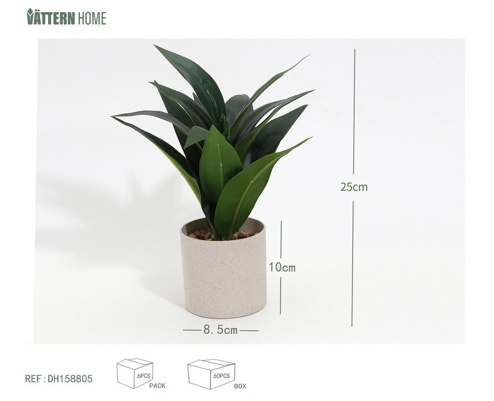 Pianta Artificiale in Vaso Moderno