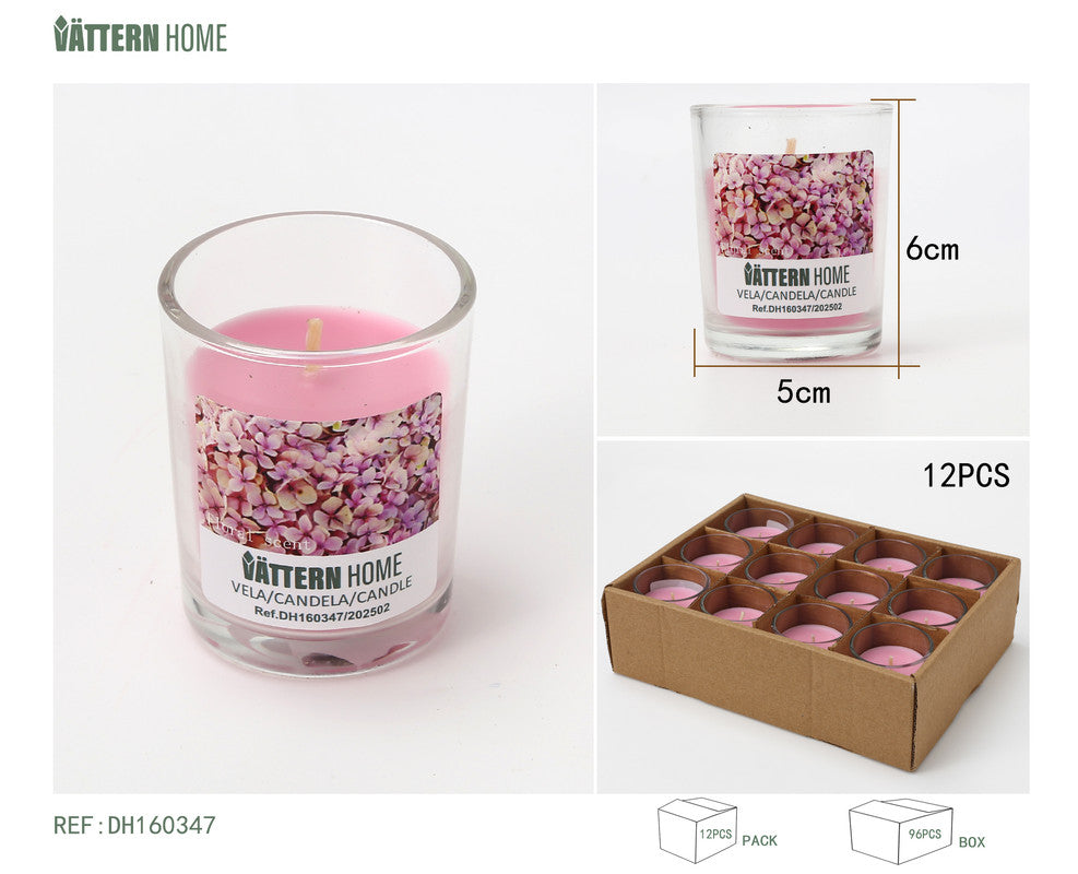 Candela Profumata in Bicchiere – Fragranza Fiori di Campo