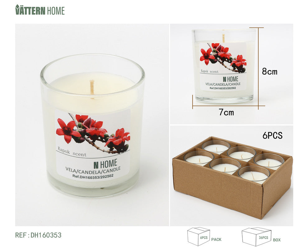 Candela Profumata in Bicchiere – Fragranza Kapok