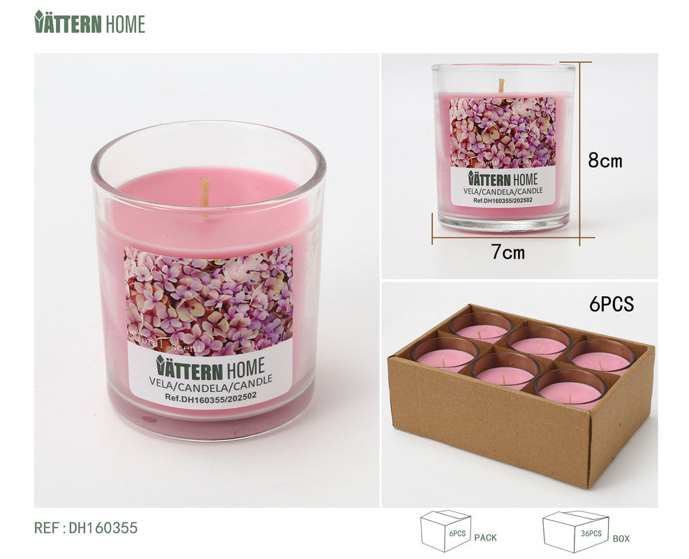 Candela Profumata in Bicchiere – Fragranza Fiori di Campo