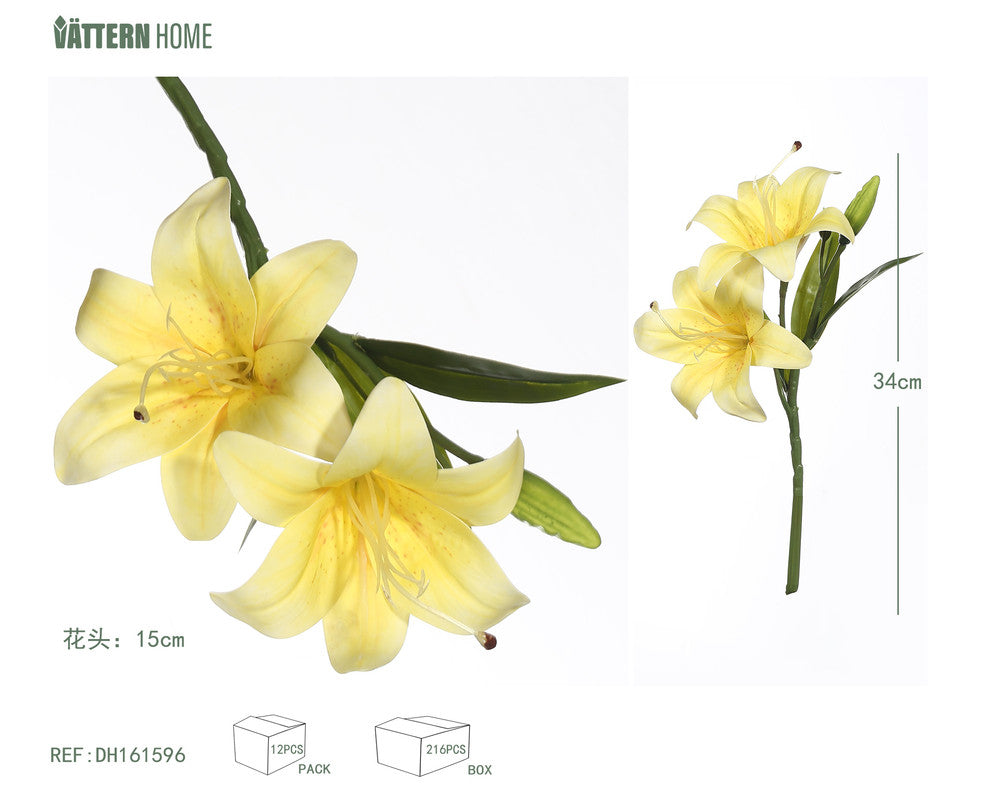 Fiore Artificiale Giglio Gialla – Real Touch