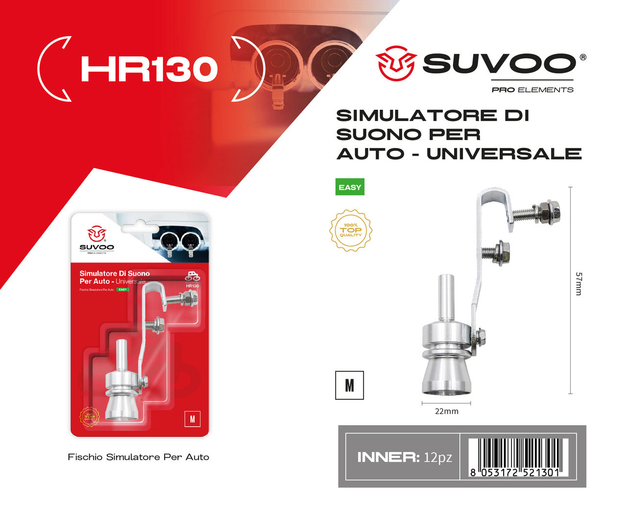 Fischietto Marmitta Auto M