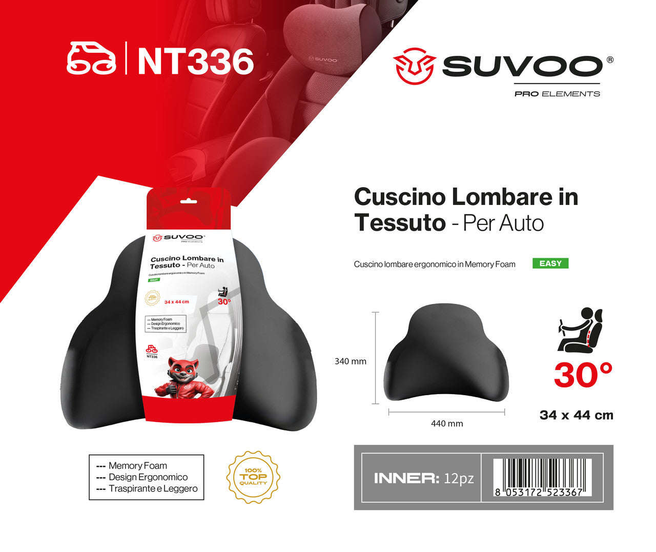 CUSCINO LOMBARE AUTO