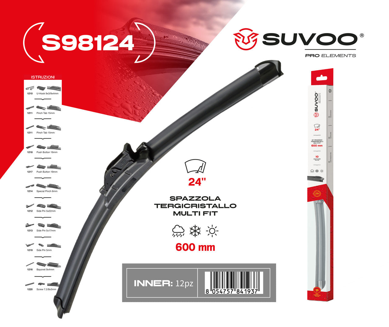 SPAZZOLE TERGICRISTALLO 24