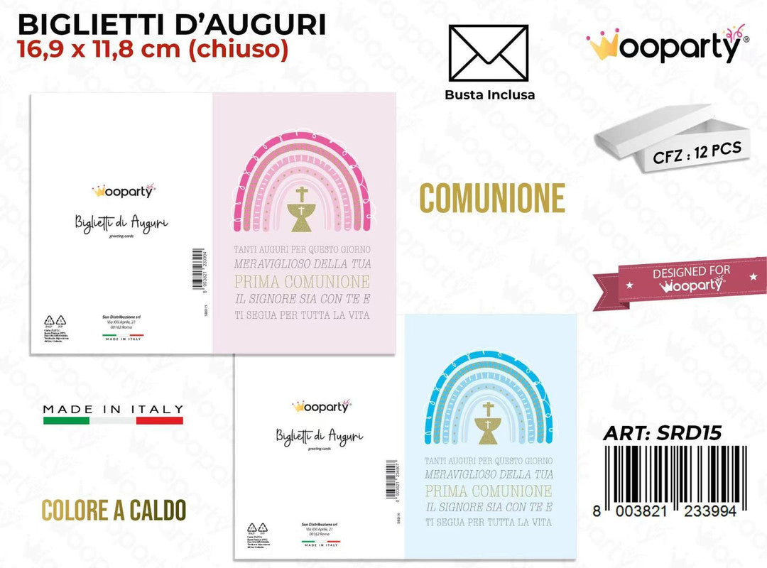 BIGLIETTI COMUNIONE COL. A CALDO 2ASS.