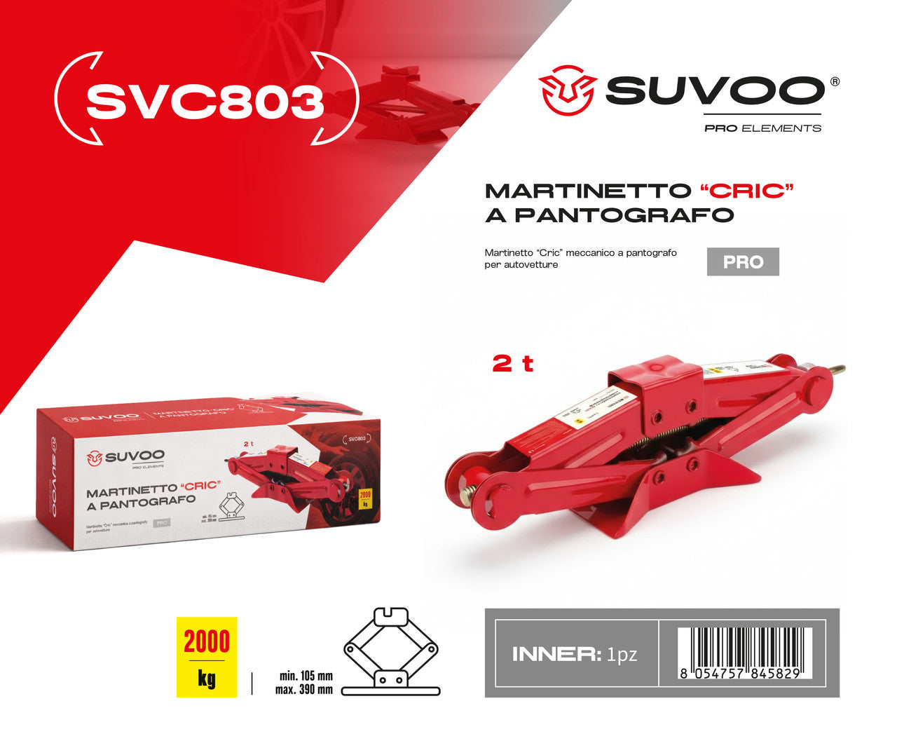 SOLLEVATORE AUTO A FORBICE 2T