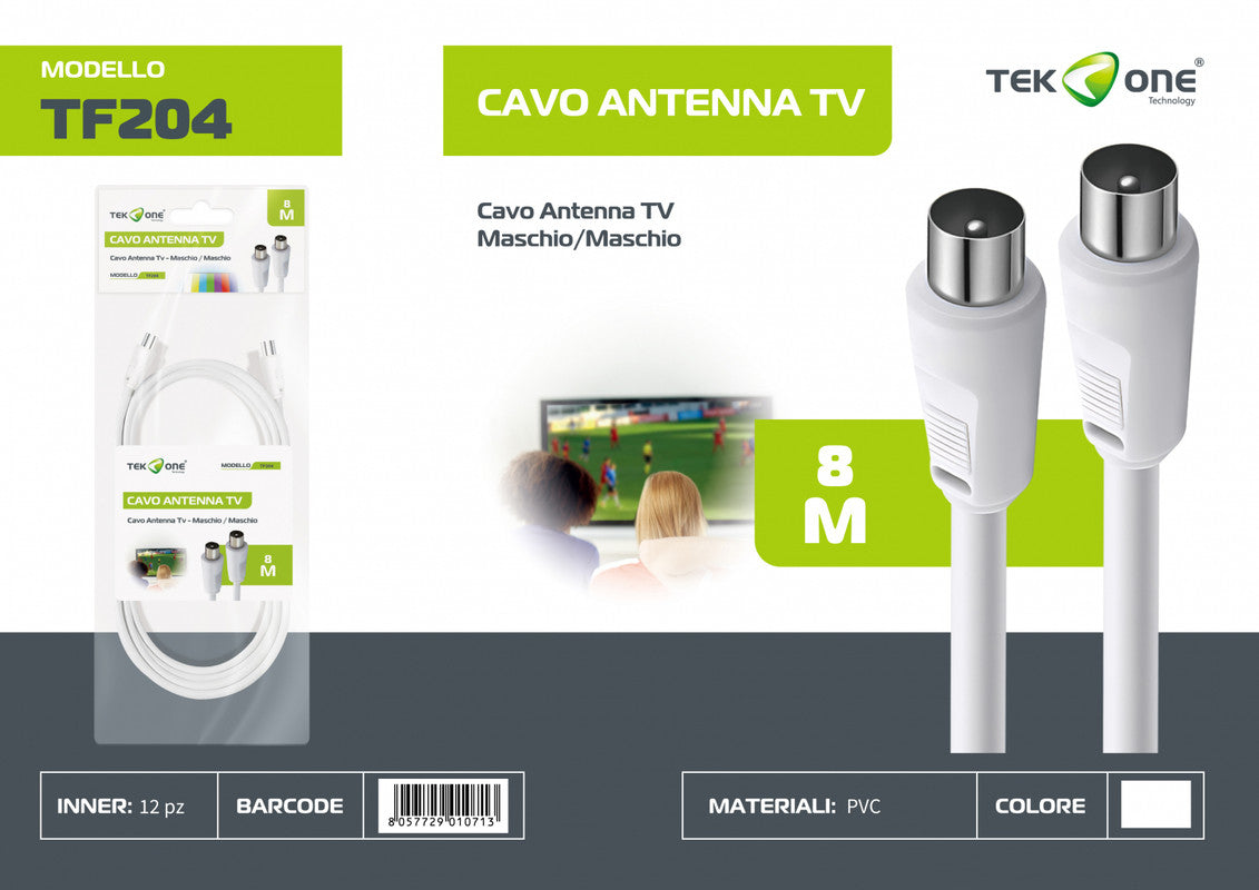 CAVO ANTENNA M/M 8MT