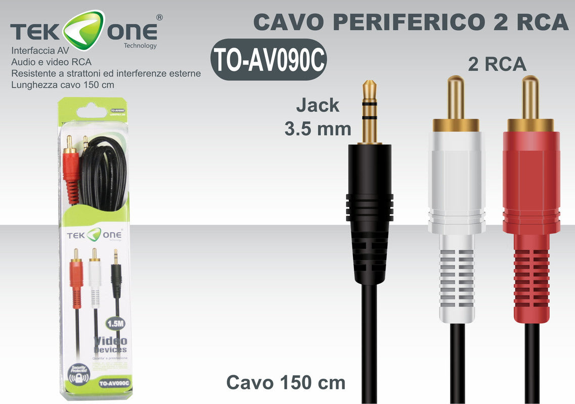 CAVO RCA/AUX 1.5MT