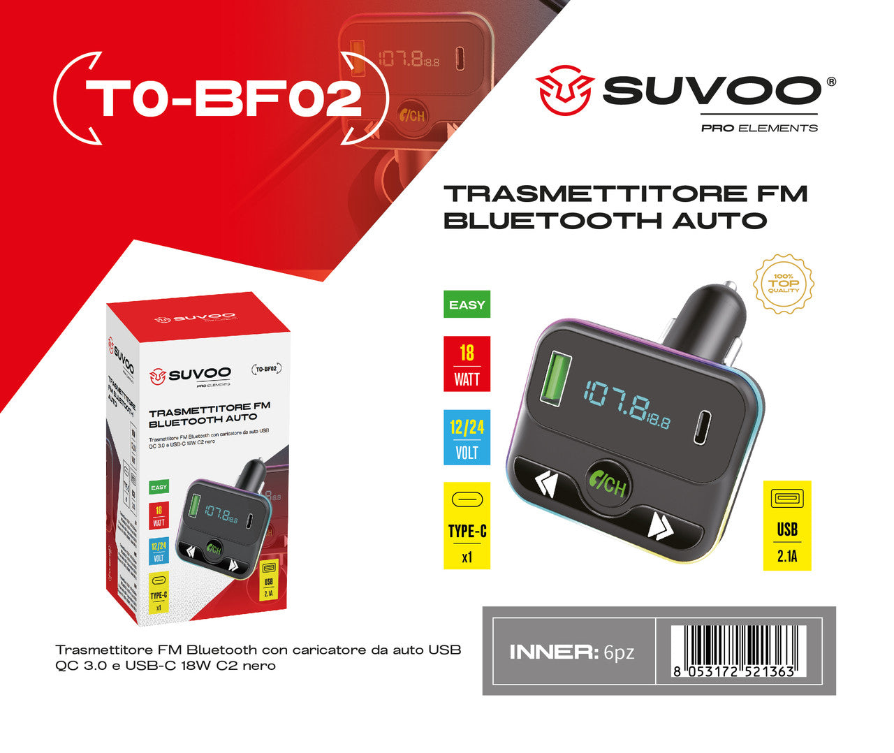 Trasmettitore FM per auto