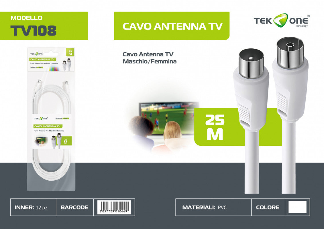 CAVO ANTENNA M/F 25MT