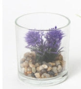 Mini Pianta Artificiale in Vetro