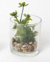 Mini Pianta Artificiale in Vetro