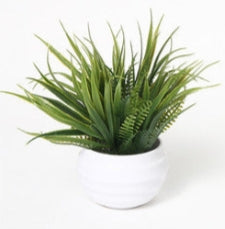 Mini Pianta Artificiale in Vaso Tondo