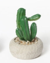 Mini Cactus Artificiale in Vaso di Cemento