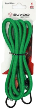 CORDA ELASTICA CON GANCI 8MM*15CM